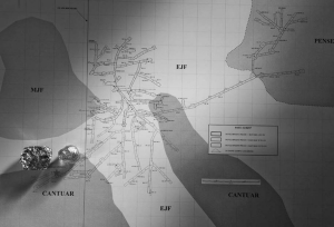 The two largest diamonds from Shore Gold's Star-West Cantuar kimberlite batch 225 on the Star Kimberlite underground map.