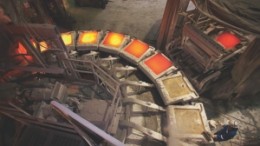 Pouring molten metal into copper anodes at HudBay Minerals' copper smelter in Flin Flon, Man. The anodes are then sent by rail to White Pine, Mich., where they are refined into market standard copper cathodes.