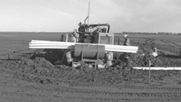 Earth-moving equipment at Mega Uranium's Lake Maitland project in Australia.