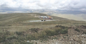 The camp at Lydian International's Amulsar gold project in Armenia.