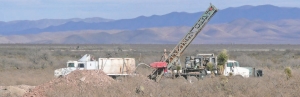 Drilling at Canplats Resources' Camino Rojo gold-silver-lead-zinc project in Mexico. The project is currently at the centre of a bidding war.