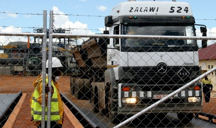 A Lumwana concentrate truck on weighbridge, Dec.2008. Credit: Equinox Minerals Ltd.