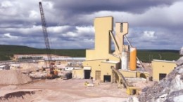 Construction near the headframe at Cameco's Cigar Lake uranium mine in northern Saskatchewan.