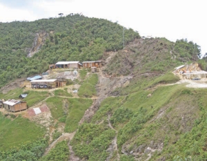 The mining camp at Dorato Resources' Cordillera de Condor property in Peru.