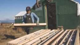 Stacking core samples at Imperial Metals' Red Chris poryphry copper-gold project in northwestern B.C.