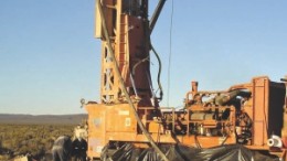 Drilling at one of Mega Uranium's properties in Argentina. The company recently made the decision to spin off its South American assets to U3O8 Corp.