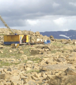 Drilling the Highland zone at Hard Creek Nickel's Turnagain nickel-cobalt deposit in northwest British Columbia.