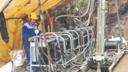 Drilling the Taricori gold zone at Dorato Resources' Cordillera Del Condor gold project in northwest Peru.