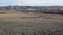 Looking South-West over the Ulaan Ovoo project area in Mongolia. Credit: Prophecy Resource