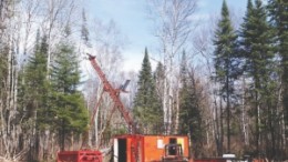 Surface drilling at Richmont Mines' Cripple Creek gold mine near Timmins.