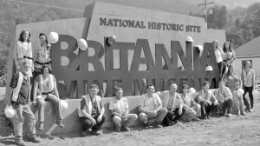 The BC Museum of Mining has been rebranded as the Britannia Mine Museum. The museum team is pictured above beside the new highway sign. The change comes ahead of a $14.7-million redevelopment project at the historic Britannia Beach mining site, south of Squamish on the Sea to Sky Highway. The museum celebrates the contribution of minerals to society, the mining history of Britannia Beach and promotes mining awareness.