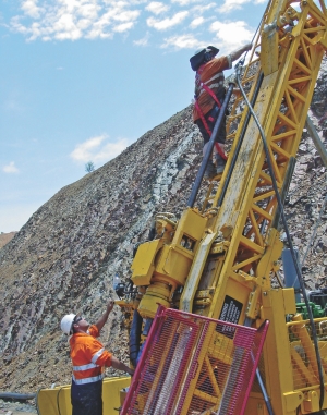 Workers at Vista Gold's Mt. Todd project in Australia's Northern Territories.