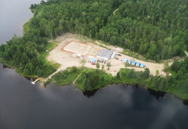 The main camp at Osisko Minings Hammond Reef gold project, 23 km northeast of Atikokan in northwestern Ontario. Credit: Osisko Mining