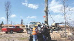 A crew at work at Romarco Minerals' Haile gold project, located northeast of Columbia, S.C.