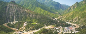 Primero Mining's San Dimas gold-silver project site 125 km northeast of the city of Mazatlan in western Mexico.