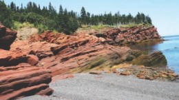 Honeycomb point at Stonehammer Geopark in Saint John, New Brunswick.