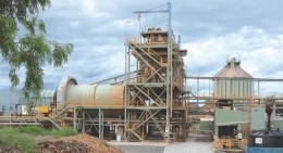 Crocodile Gold's Union Reefs mill near its Pine Creek gold project in the Northern Territory of Australia.