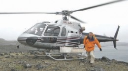 Peter Holmes, Peregrine's vice-president of exploration, at the Chidliak project.