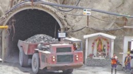 Miners haul rock out of Farallon Mining's G-9 zinc mine in southwest Mexico. It has been in production since 2009.