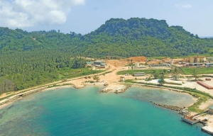 Allied Gold's Simberi gold mine in the Tabar Islands group, 60 km from Lihir Island, Papua New Guinea.