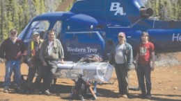 Western Troy's team at the Deborah Lake copper-gold project.