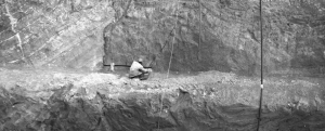 A worker at Latin American Minerals' Paso Yobai gold project in Paraguay, 150 km east of the capital Asuncion.