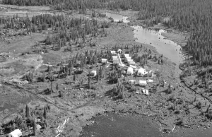 Aurora Energy Resources' Michelin uranium project camp in Labrador, as seen in 2006.