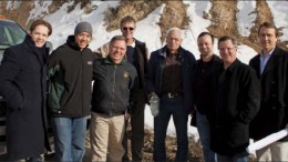 American Vanadium president and CEO Bill Radvak (far right) with staff, consultantsand analysts at the Gibellini project in Eureka Cty., Nev. Photo by Ian Bickis