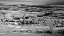 An aerial view of Goldcorp's lonore mine site in the northeastern part of the Opinaca Reservoir in the James Bay region of Quebec, 320 km northeast of the town of Matagami. Photo by Goldcorp