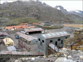 A view of the Santander mine site, which operated from 1958 to 1992. Photo by Vivian Danielson