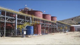 The facilities at Coeur d'Alene Mines' San Bartolom silver mine in Potos department, Bolivia. Photo by Coeur d'Alene Mines