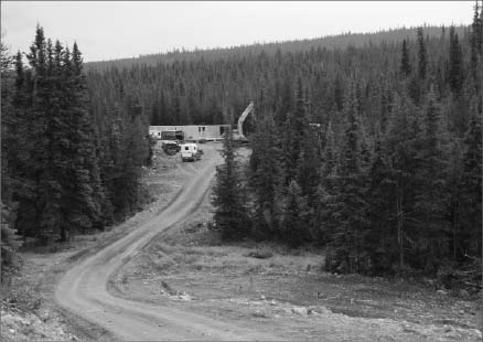 At Richfield Ventures' Blackwater gold project 100 km south of Vanderhoof in central B.C. Photo by The Northern Miner