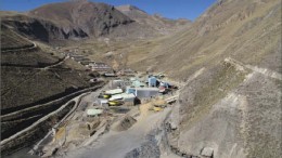Milling and housing facilities Sociedad Minera Corona's Yauricocha silver-copper-lead-zinc mine in Peru. Photo by Dia Bras Exploration