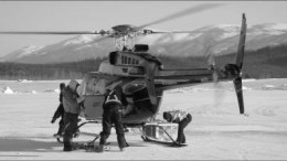 A crew getting ready to stake for Constantine Metal Resources and Carlin Gold in the Yukon. Photo by Carlin Gold