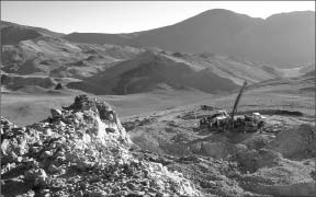 A drill rig at Malbex Resources' Del Carmen gold-silver project in San Juan province, Argentina. Photo by Malbex Resources