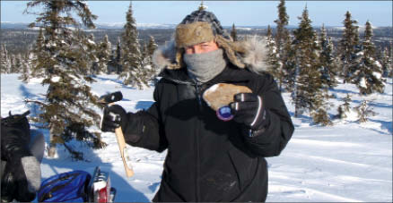 Exploration manager Alex Walus at Cap-Ex Ventures' Schefferville iron ore project near Schefferville, Que. Photo by Cap-Ex Ventures