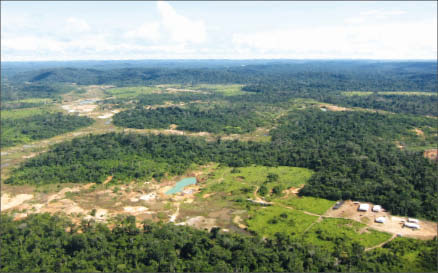 An aerial view of Lago Dourado Minerals' flagship Juruena gold project in Brazil. Photo by Lago Dourado Minerals