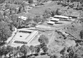 An aerial view of schools built by the Banro Foundation near Banro's Twangiza gold project in the DRC. Photo by Banro Foundation