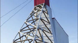 The headframe at Richmont Mines' Beaufor gold mine, 25 km northeast of Val d'Or, Que. Photo by Richmont Mines