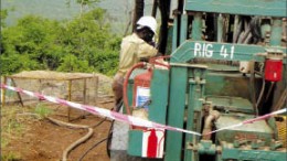 A driller at Canaco Resources' Handeni gold project in Tanzania. Photo by Canaco Resources