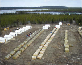 The camp at Hathor Exploration's uranium project in Saskatchewan's Athabasca Basin. Photo by Hathor Exploration