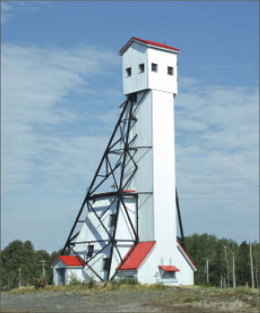 The headframe at Premier Gold Mines' Hardrock gold project near Geraldton in northwestern Ontario. Photo by Premier Gold Mines