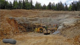 Workers building the portal at Trevali Mining's Halfmile Mine project in northern New Brunswick. Photo by Trevali Mining