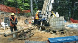 Drillers at Alamos Gold's Camyurt gold project in northwestern Turkey. Photo by Alamos Gold