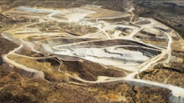 An aerial view looking south at AuRico Gold's El Chanate mine in Sonora state, Mexico. Photo by AuRico Gold