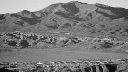 Capstone Mining's Santo Domingo polymetallic property in Atacama, Chile, with the town of Diego de Almagro in the foreground. Photo by Capstone Mining