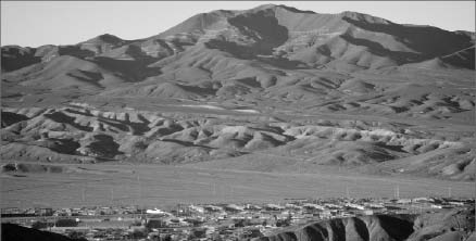 Capstone Mining's Santo Domingo polymetallic property in Atacama, Chile, with the town of Diego de Almagro in the foreground. Photo by Capstone Mining