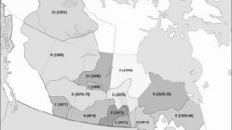 Areas under the 11 post-confederation treaties signed by the Canadian Crown and Aboriginal peoples.