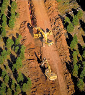 Digging TransCanada's Keystone pipeline. Photo by TransCanada