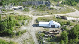 An aerial view of Prodigy Gold's Magino gold project near Wawa, Ontario. Photo by Prodigy Gold